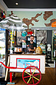 Italian ice cream parlor Cremeria de Luca in the suburb of Five Dock, Sydney, New South Wales, Australia