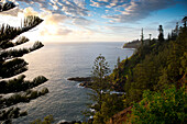 Sunset at Puppys Point on the west coast of Norfolk Island, Australia