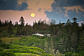 Moonrise over Norfolk Island, Australia