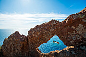 am Cap du Dramont, Massif de l'Esterel, Esterel-Gebirge, Département Var, Région Provence-Alpes-Côte d'Azur, Südfrankreich, Frankreich