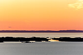 Blick vom Tafelberg, dem Nationalpark Kinnekulle – zwischen Linköping und Mariestad gelegen, Vänernsee, Schweden