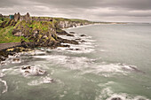 Dunluce Schloss Ruine, Nordirland, Vereinigtes Königreich Großbritannien, UK, Europa