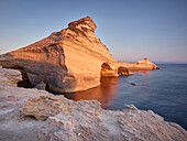 Sandsteinformation am Capu Pertusato, Bonifacio, Département Corse du Sud, Korsika, Frankreich