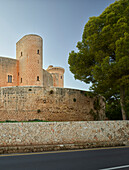 Castell de Bellver Castle and Palma di Mallorca, Mallorca, Balearic Islands, Spain the