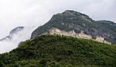 Castel Beseno bei Rovereto, Trentino, Italien