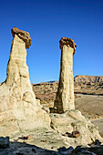 White rock towers at Wahweap River, Grand Staircase-Escalante National Monument, Utah, USA