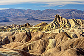 Colourful badlands at Death Valley, Death Valley National Park, California, USA
