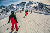 Luz Ardiden. Ski resort. Luz-Saint Sauveur. Hautes-Pyrenees Department. Midi-Pyrenees Region. France.