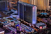 Aerial view of Bally's Hotel the Strip, Las Vegas, Nevada, USA.