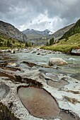 Autumn in Ordesa y Monte Perdido National Park, Huesca, Aragon, Spain. Pyrenees.