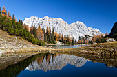 Seebensee mit Zugspitze und Wetterstein Gebirge, Alpen, Tirol, Österreich