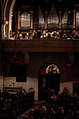 organ, chorus, orchestra, Christmas service, silence night, Oberndorf, Austria, Europe