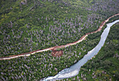 Williamsport-Pile Bay Portage Road And Chinkelyes Creek, Chigmit Mountains; Alaska, United States Of America