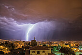 Lightning Strike Over Cochabamba; Cochabamba, Bolivia