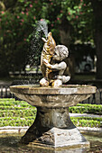 Decorative fountain in Florida Park; Vitoria- Gasteiz, Alava, Pais Vasco, Spain