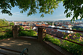 Stadtansicht vom Schlossberg, Graz, Steiermark, Österreich