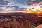 Sunset at Dead Horse Point State Park, Moab, Utah, USA