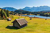 Gerold, Garmisch Partenkirchen, Bavaria, Germany, Europe. Autumn season in Gerold