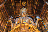 Avalokitesvara statue in Gandan monastery. Ulan Bator, Mongolia.