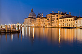 Dusk on the Grand Canal with the Basilica of Saint Mary of Health, Venice, Veneto, Italy