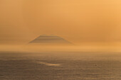 Zambrone, province of Vibo Valentia, Calabria, Italy, Europe, Sunset in Zambrone with a view of the Stromboli volcano