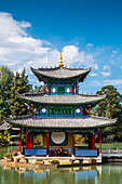 Pagoda at Black Dragon Pool, Lijiang, Yunnan Province, China,Asia,Asian,East Asia,Far East