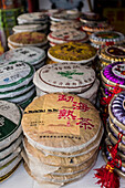 Shop selling tea, Yunnan Province, China, Asia, Asian, East Asia, Far East