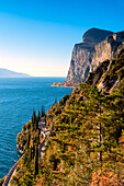 Gardesana Occidentale scenic route, Lake Garda, province of Brescia, Lombardy, Italy