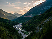 The Vajont valley and the rural village of Erto in the Natural Park of the Friulian Dolomites, Pordenone province, Friuli Venezia Giulia region, Italy, Alps, Europe