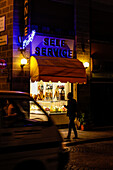 Gelateria in the evening, Florence, Italy, Toscany, Europe