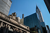 Grand Central Station and Chrysler Building, Manhattan, NYC, New York City, United States of America, USA, Northern America
