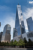 ONE World Trade Center, 9/11 Gedenkstätte, Manhattan, New York City, Vereinigte Staaten von Amerika, USA, Nordamerika