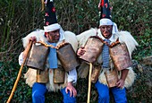 'La Vijanera' Carnival in Silio. Molledo Municipality, Cantabria, Spain, Europe.