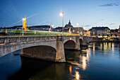 Middle Bridge, Rhine River, Basel,  Switzerland
