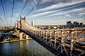 Queensboro bridge to Roosevelt Island, Manhattan, NYC, USA