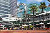 Harbourside, shopping and restaurants at Darling Harbour, Sydney, New South Wales, Australia, Pacific