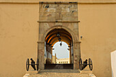 Entrance to the Fortaleza de Sao Miguel (St. Michael Fortress) now the Museum of the Armed Forces, Luanda, Angola, Africa