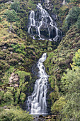 Asseranca Waterfall near Ardara, County Donegal, Ulster, Republic of Ireland, Europe