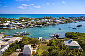 Habour, Hope Town, Elbow Cay, Abaco Islands, Bahamas, West Indies, Central America