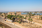 View of Luxor Temple, UNESCO World Heritage Site, Luxor, Egypt, North Africa, Africa