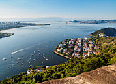 Urca Neighbourhood, elevated view, Rio de Janeiro, Brazil, South America
