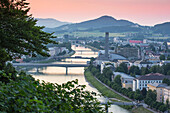View of Salzach River, Salzburg, Austria, Europe