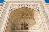 Pietra dura jali inlay, Taj Mahal, UNESCO World Heritage Site, Agra, Uttar Pradesh, India, Asia