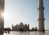 Mosque in the Taj Mahal Complex, UNESCO World Heritage Site, Agra, Uttar Pradesh, India, Asia