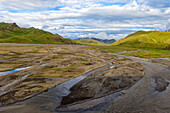 River coming from Kel-Suu mountain range, Kurumduk valley, Naryn province, Kyrgyzstan, Central Asia, Asia