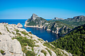 Beautiful view over the cliffs of Cap Formentor, Mallorca, Balearic Islands, Spain, Mediterranean, Europe