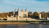 Panorama of Tower of London, UNESCO World Heritage Site, London, England, United Kingdom, Europe