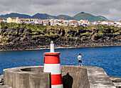 Port in Rabo de Peixe, Sao Miguel Island, Azores, Portugal, Atlantic, Europe