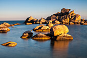Rocks, Palombaggia beach, Corsica, France, Mediterranean, Europe