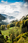 Höllental im Herbst, bei Freiburg im Breisgau, Schwarzwald, Baden-Württemberg, Deutschland